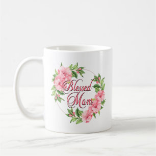Floral Wreath Gesegnete Mama Kaffeetasse