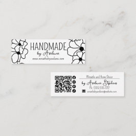 Floral Wreath Handmade | Handgefertigte Visitenkar Mini Visitenkarte