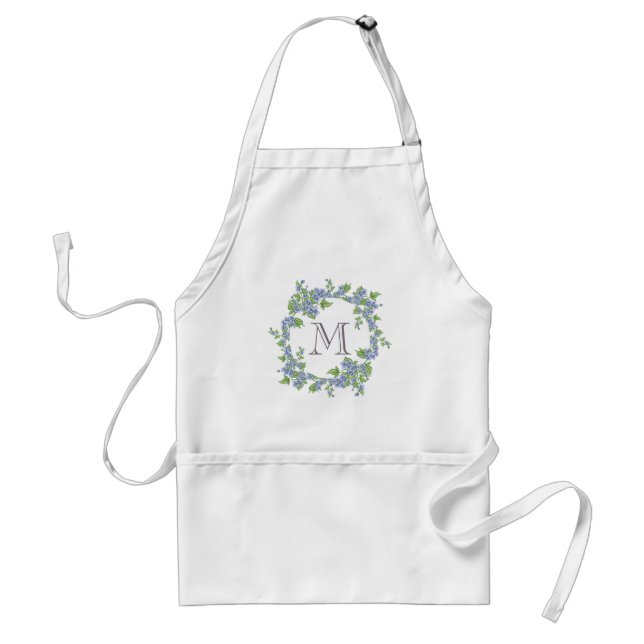 Floral Wreath Monogramm Schürze (Vorne)