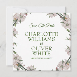 Floral Wreath Save the Date