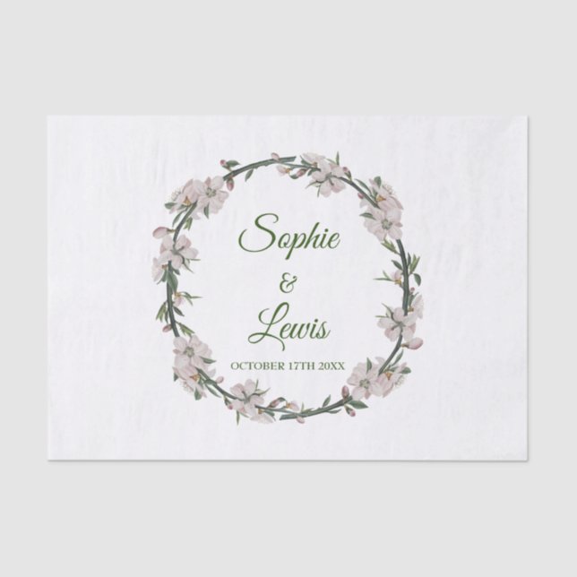 Floral Wreath Seidenpapier (Vorderseite)