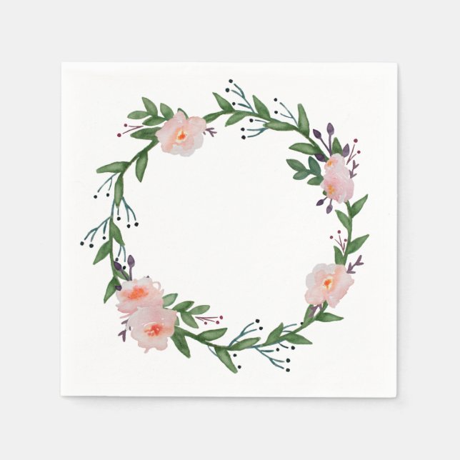 Floral Wreath Serviette (Vorderseite)