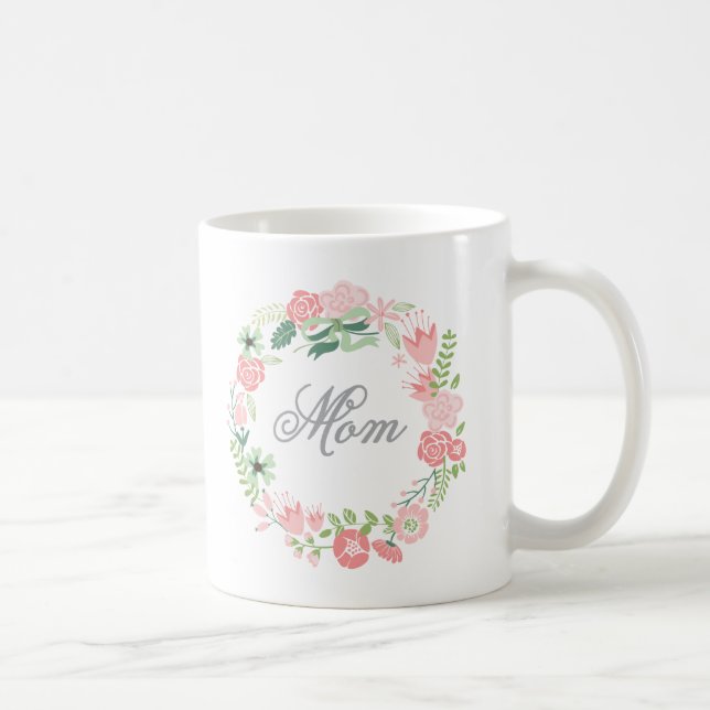 Floral Wreath | Tasse des Muttertags (Rechts)