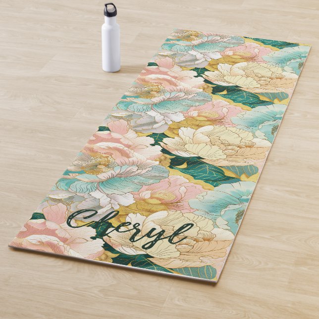 floral yogamatte (Beispiel)