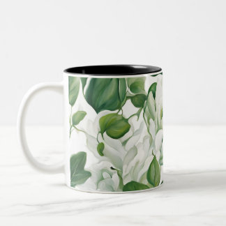 floral zweifarbige tasse