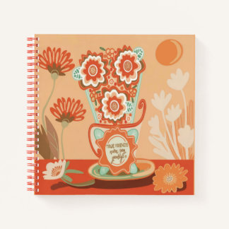 FloralDesign In Unique Style Spiral Notebook Notizbuch