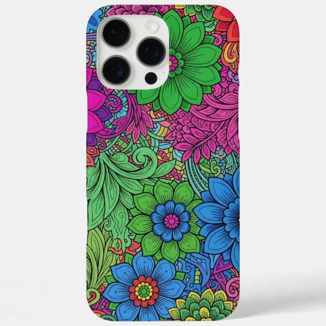 FLORALDRUCKE INTRIZIEREN Case-Mate iPhone HÜLLE (Rückseite)