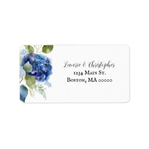Florale Adressetiketten für die Hochzeit