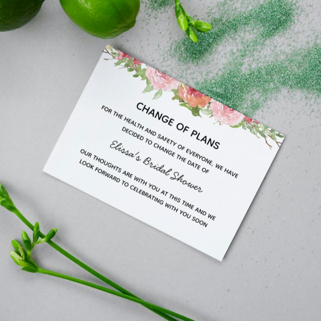 Florale Änderung Datum Postkarte (Von Creator hochgeladen)