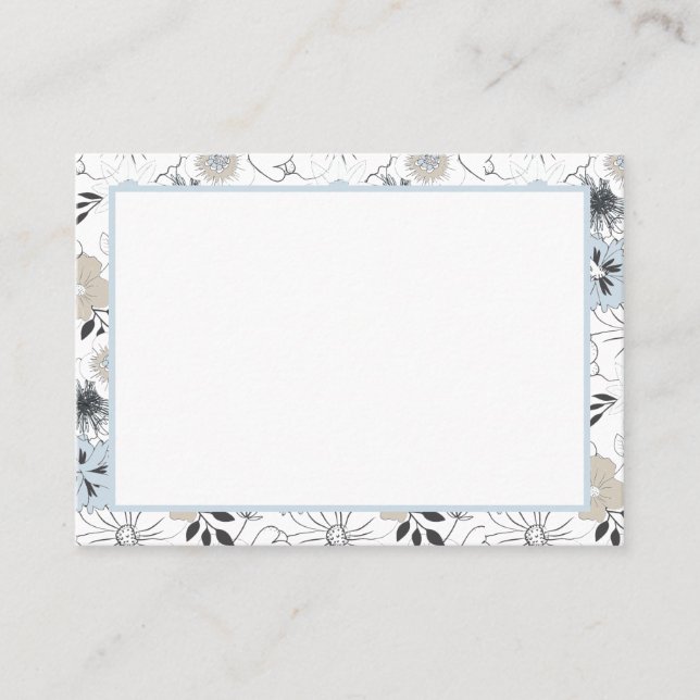 florale Bestätigung zum Erstellen einer Karte (Vorderseite)