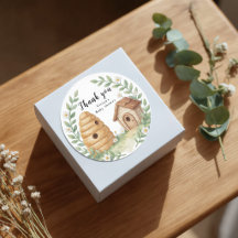 Florale Bienenstöcke und kleines Biene Danke