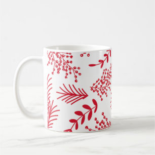 Florale Botanicals Weihnachtsfeiertage Kaffeetasse