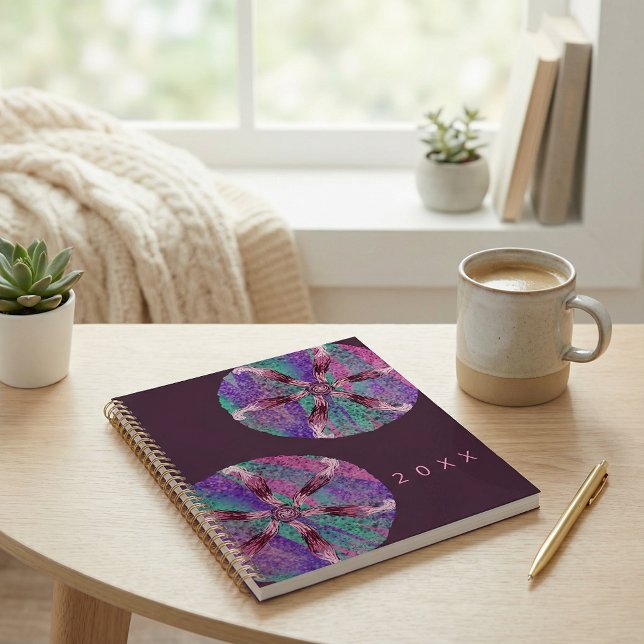 Florale botanische abstrakte Illustrations-Planeri Planer (Von Creator hochgeladen)