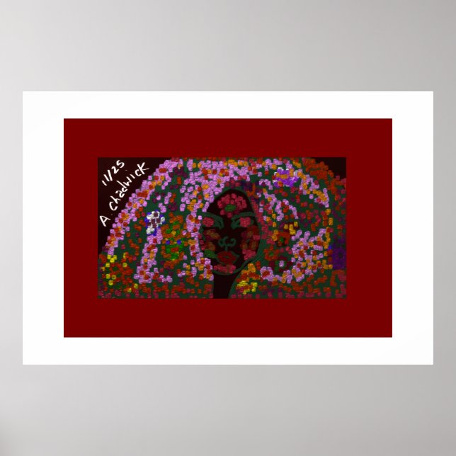 Florale Braut Poster (Vorne)