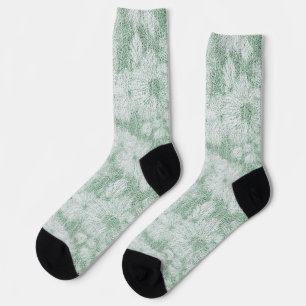 Florale Daisy samtiges Mintgrün Socken