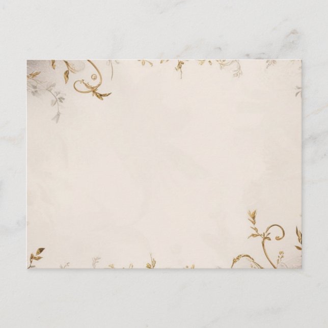 florale Einladung Postkarte (Vorderseite)