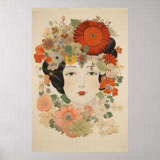 Florale Eleganz Poster