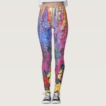 Florale Explosion Leggings_akverrückt