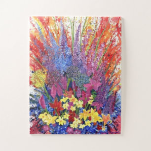 Florale Explosion Puzzle