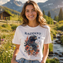 Florale Falke Radiant-Typografie