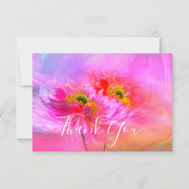 Florale Fantasie danke Karte