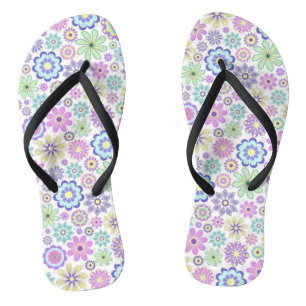 Florale Flip Flops