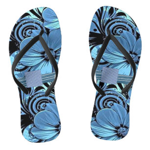 Florale Flip Flops