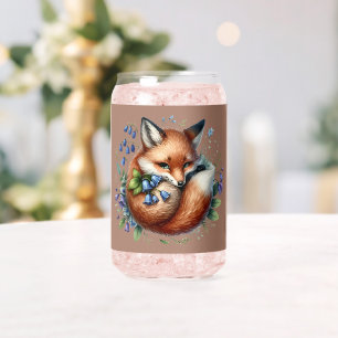 Florale Fuchs-Botanik-Waldkunst Dosenglas