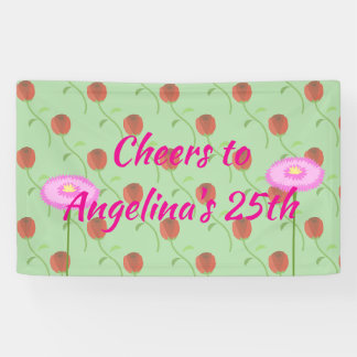 Florale Geburtstags-Kollektion Banner