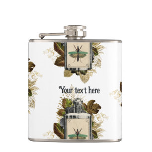Florale Gifttrank-Halloween-Gotik Flachmann