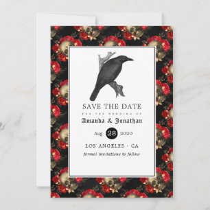 Florale gotische Hochzeit Save The Date