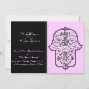Florale Hamsa (Original) (Hochzeit) Einladung