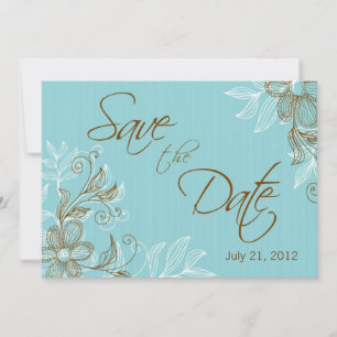 Florale Hochzeit Vormerkung Save The Date