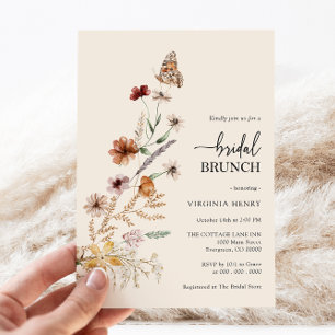 Florale Hochzeits-Brunch-Einladung Einladung