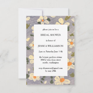 Florale Hochzeitsduscheinladung RSVP Karte