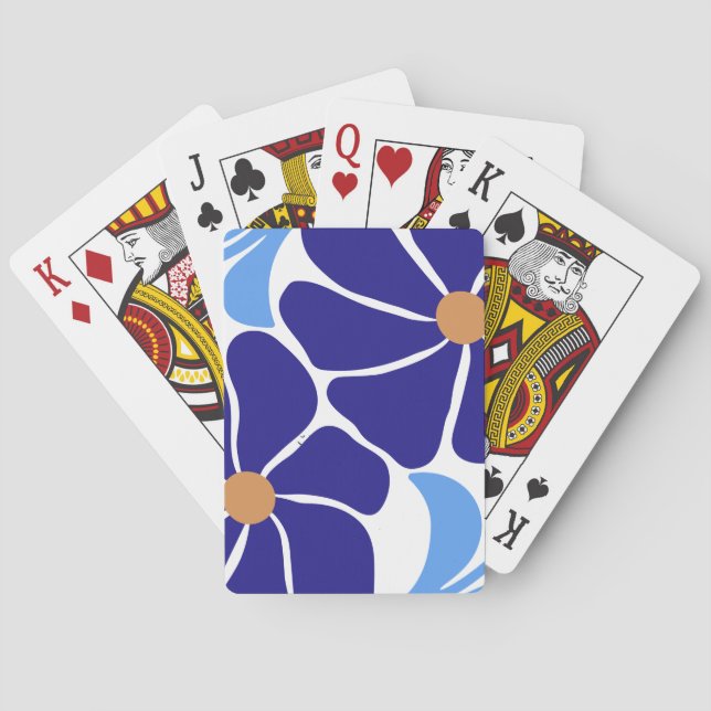 Florale Illustration Spielkarten (Rückseite)