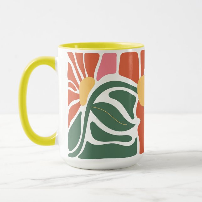 Florale Illustration Tasse (Links)