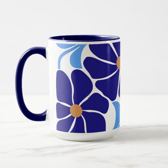 Florale Illustration Tasse (Links)