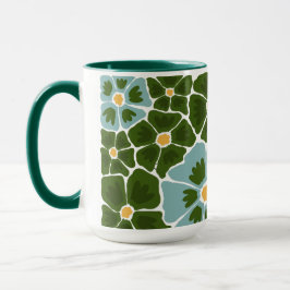 Florale Illustration Tasse