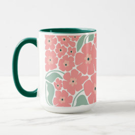 Florale Illustration Tasse