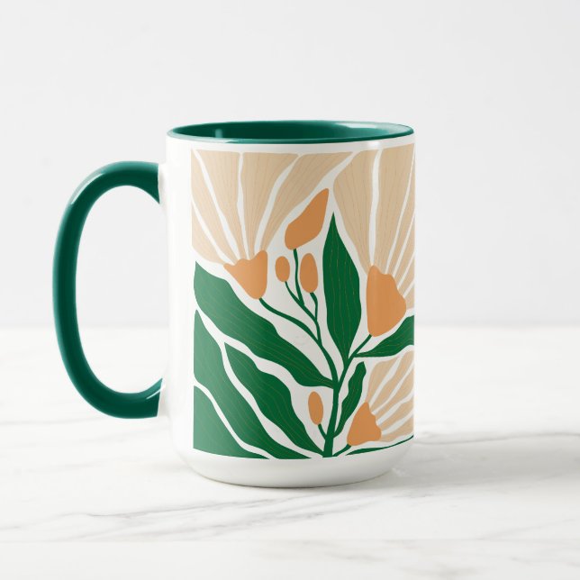 Florale Illustration Tasse (Links)
