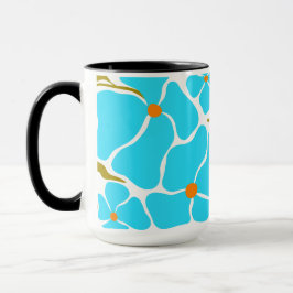 Florale Illustration Tasse