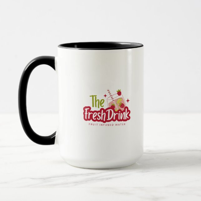 Florale Illustration Tasse (Links)
