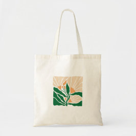 Florale Illustration Tragetasche
