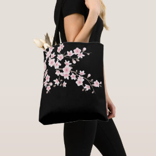 Florale Kirschblüten-Rosa-Schwarz