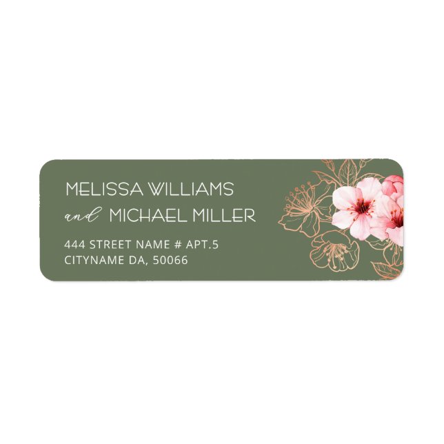 Florale Kirschblüten Rosa Weiß | Hochzeit (Vorne)