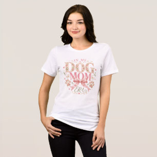 Florale Kokette in meiner Dog Mom Ära Tri-Blend Shirt
