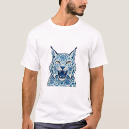 Florale Luchs T-Shirt