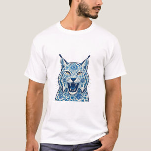 Florale Luchs T-Shirt