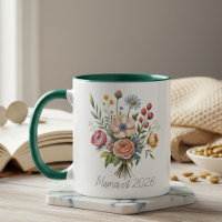 Florale Mama Est Botanische Weibliche Ästhetik